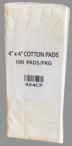 4 x 4 Cotton Pads - 100/pk (20 pks/case)